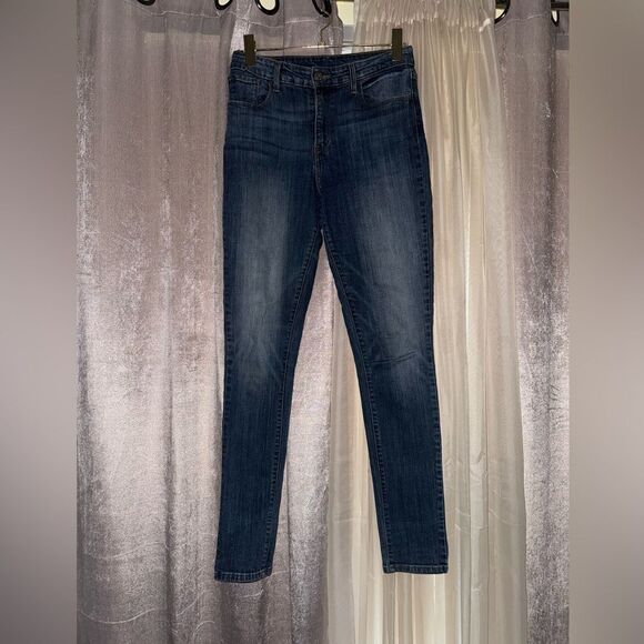 Women’s Levi's High Rise Skinny Slim Stretch Blue Jeans W28 L32 US Size - Picture 1 of 8